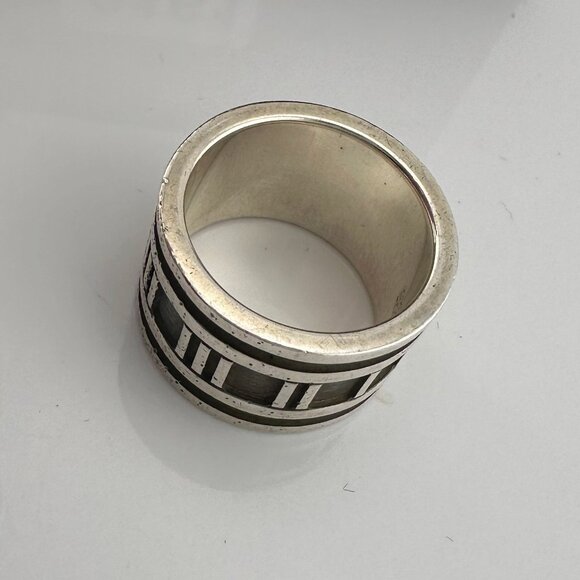 Tiffany & Co Large Atlas Ring - Sterling Silver Size 5 - Picture 9 of 10